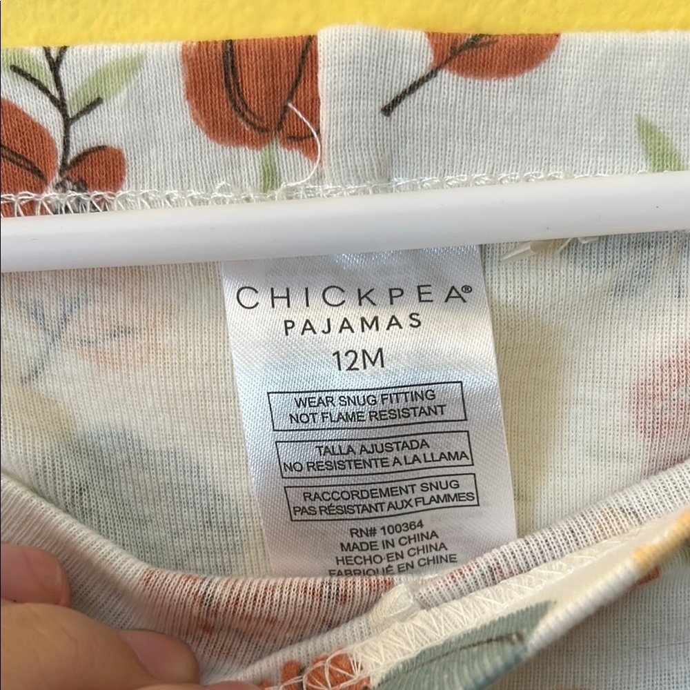 Orange and White Pajama Set with Hey Pumpkin Design - Picture 5 of 5